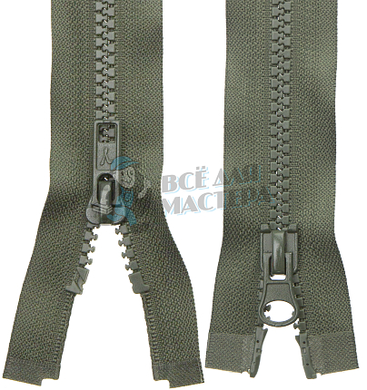 Молния Трактор "GAMMA" G3052 80 см Тип 5 разъёмная двухзамковая №315 хаки