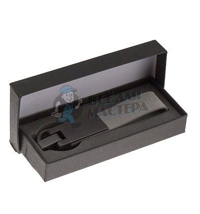 Брелок для ключей "Ремешок" темн.никель матовый