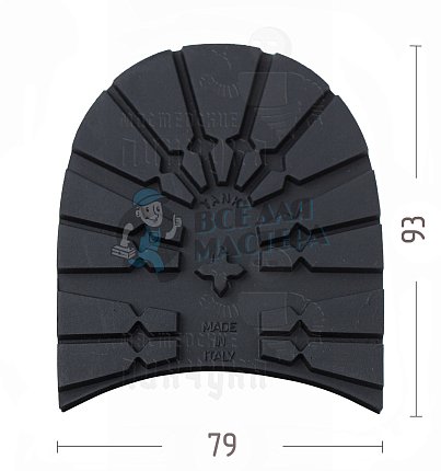 Набойка "Dunlop Tank" р.41-42, цв. черный, 8мм