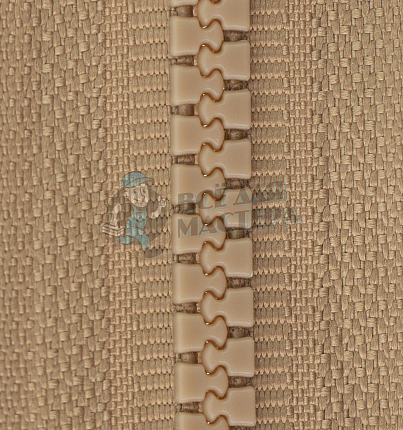 Молния Трактор "JUDSON", 80см, Тип-5, разъёмная двухзамковая, цв.т/бежевый