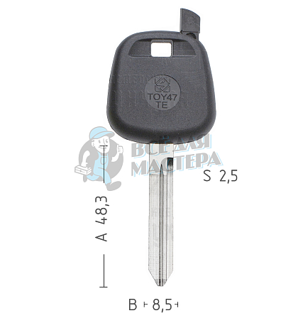 T00TY45P TP00TOYO-19P TOY47T0 а/пласт.с мест.п/чип TOYOTA - Чертеж