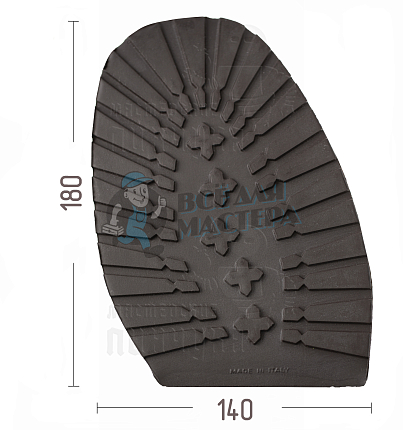 Проф. формованная "Dunlop Tank" р.47-48 Коричневый, 5мм