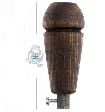 Ручка цанговая деревянная, 7см