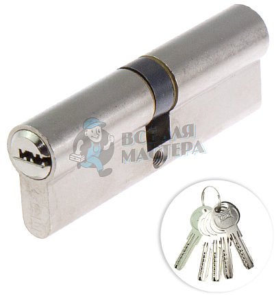 Цилиндровый механизм KALE KILIT 164SN-90(40+10+40)-NP-5KEY-STB 164SN000101