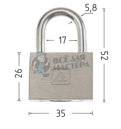 Навесной замок СТАНДАРТ HD-401