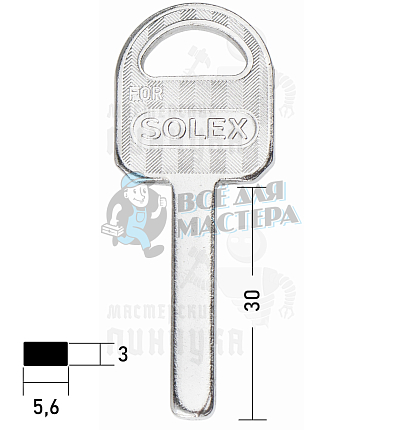 SOLEX квадрат(30×5.6×3) КНР