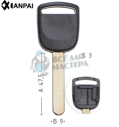 Авто с местом под чип HOND-31 HON66 HD58 КНР   HONDA