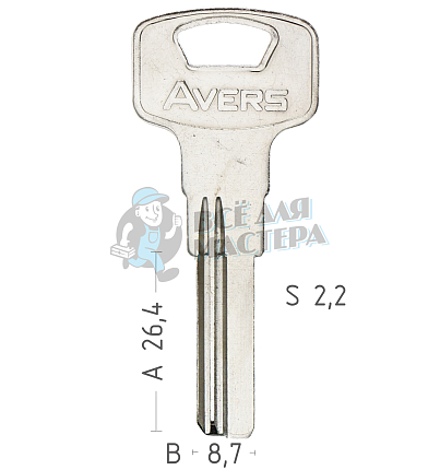 AVERS AVE-1D 26.4x8.65*2.15мм КНР