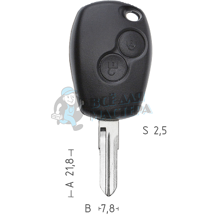 Корпус  Renault VAC102 2кн.ремкомплект  КНР