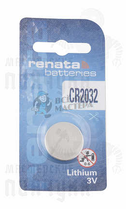 Батарейка часовая RENATA CR2032 BL1 (1/10/300/2400)