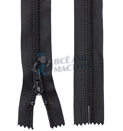 Молния обувная т7 "Judson" нейлон, 40см Чёрный