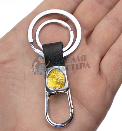 Авто карабин с двумя кольцами для ключей MERCEDES