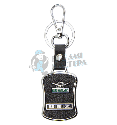 Авто карабин с кольцом для ключей UAZ Экокожа