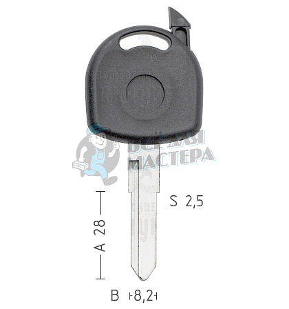 T00HF60P TP000OP-10.P HU87RT0 а/пласт.с мест.п/чип OPEL - Чертеж