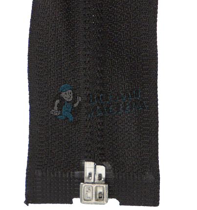 Молния спиральная (витая) тип 5 60см разъем цв 322 черный груша РЕВЕРС