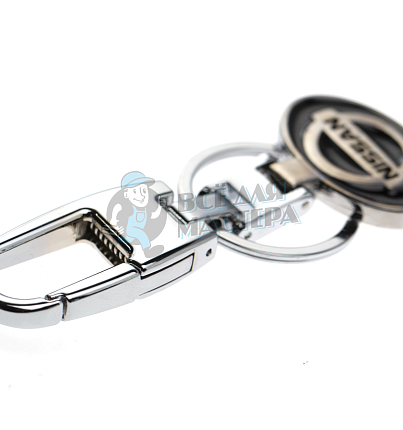 Авто карабин с кольцом для ключей NISSAN