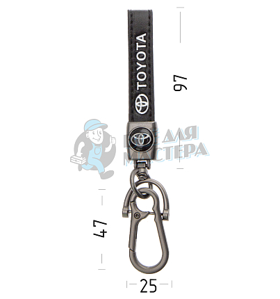 Авто карабин кожаный TOYOTA