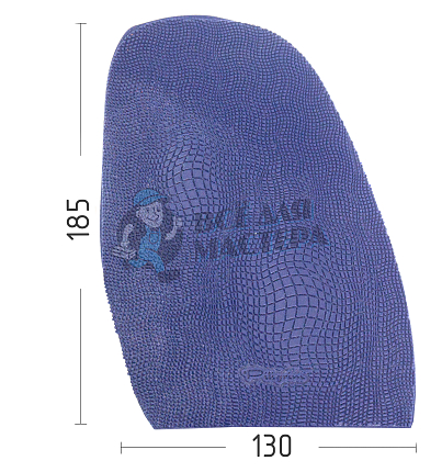 Проф. формованная Piligrim "Черепашка", разм. XL, 185х130х1,8мм, цв. синий