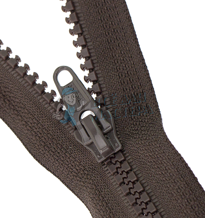 Молния Трактор "JUDSON", 120см, Тип-5, разъёмная двухзамковая, цв.т/коричневый