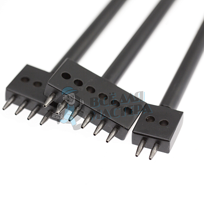 Пробойник строчный круглый (шаг 6мм) набор 3шт