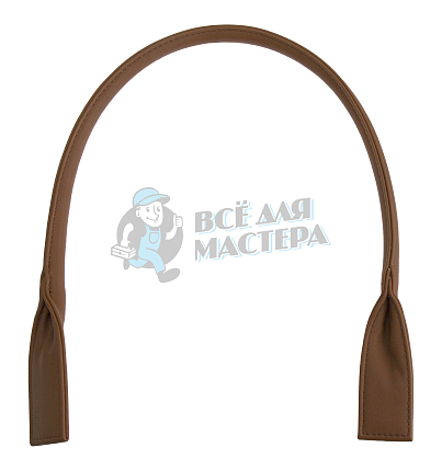 Ручка сумочная круглая с широким креплением 70см Китай Темно-рыжий