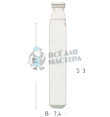 Лезвие VA6FH 20Y - Чертеж