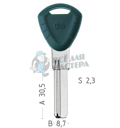 CRIT-238 2 паза левый (пластик) КНР