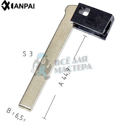 Лезвие BM6P HU92 HF70P171 //      КНР - Чертеж