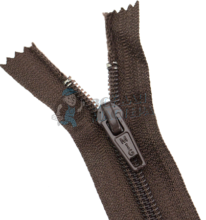 Молния №7 45см Коричневая