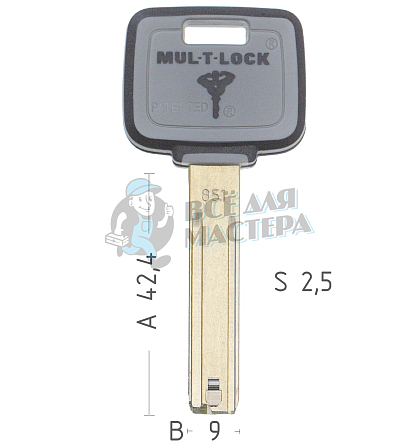 Mul-T-Lock: Профиль MT5 851 Original - Чертеж
