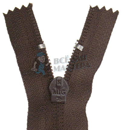 Молния 40см Коричневый