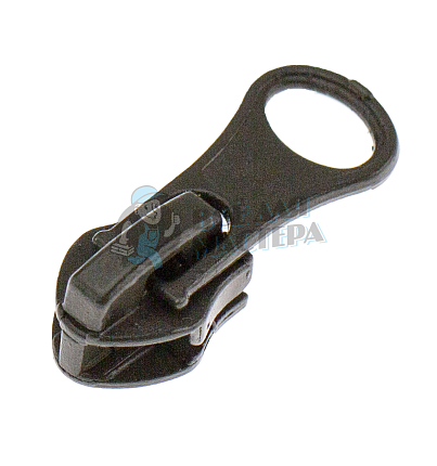 Бегунок для спиральной молнии, тип 7, автомат, "ГРУША" цв. хаки 328