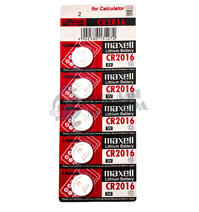 Батарейка MAXELL CR2016 BL5 (5/100/500)
