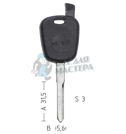 T00HF38P TP00ME-16P а/пласт.с мест.п/чип Mercedes - Чертеж