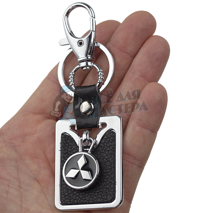 Авто карабин с кольцом для ключей MITSUBISHI