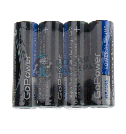 Батарейка GoPower LR6 AA Shrink 4 Alkaline 1.5V (4/20/640) - Чертеж