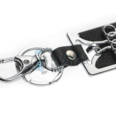 Авто карабин с кольцом для ключей AUDI (рифленая)