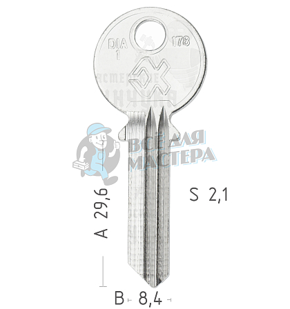 DIA1/DIA2 DI6 DN2 DMD11 Diamond КНР  - Чертеж