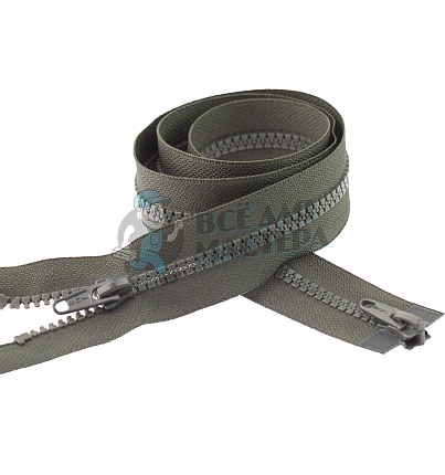 Молния Трактор "JUDSON", 80см, Тип-5, разъёмная двухзамковая, цв.хаки