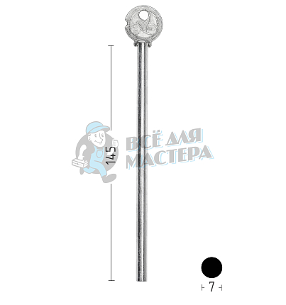 R07-15 ригель круглый ГРАВЕР