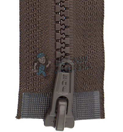 Молния Трактор "JUDSON", 120см, Тип-5, разъёмная двухзамковая, цв.т/коричневый