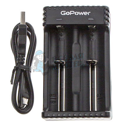 Зарядное устройство для аккумуляторов GoPower LiCharger 4 Ni-MH/Ni-Cd/Li-ion/IMR 2 слота (1/100)