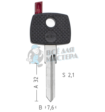 T00HF68P TP00ME-9.P1 а/пласт.с мест.п/чип Mercedes - Чертеж