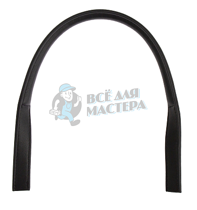 Ручка сумочная круглая с узким креплением 53см (4001-1) Китай Черный матовый