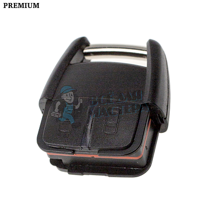 Корпус ключа 2 кнопки без жала (корот. ушки) OPEL // КНР