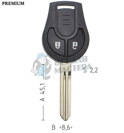 Корпус  NISSAN S19 2кн   КНР - Чертеж