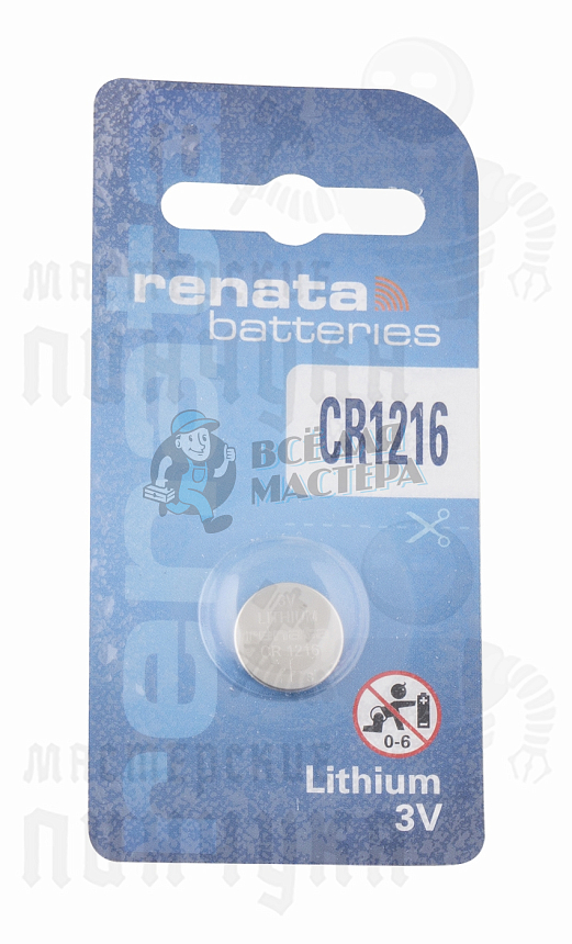 Батарейка часовая RENATA CR1216 BL1 (1/10/300)