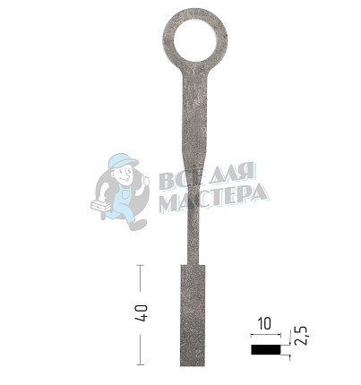 Ригель обратного хода модульный 2,5х10			