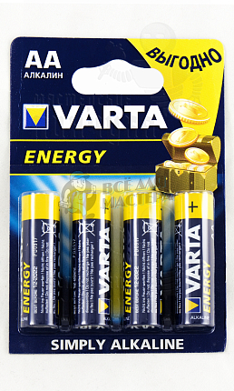 Батарейка VARTA Energy LR6 BL4 (4106)  (4/80/400)