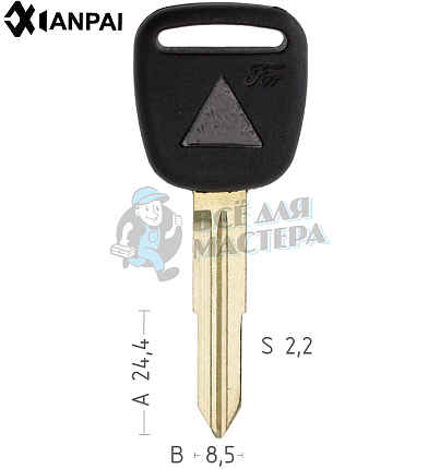 Заготовка ключа авто. пласт. TOYO9P  TY40RP79  TOY41RP  Mitsubishi КНР